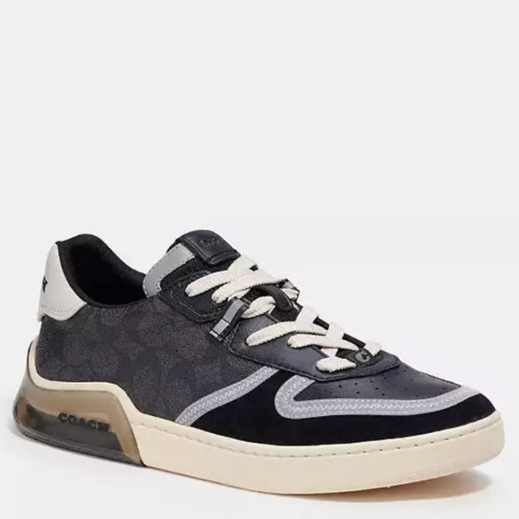 New! Men Coach Citysole Court Black Sneakers - Picture 1 of 6